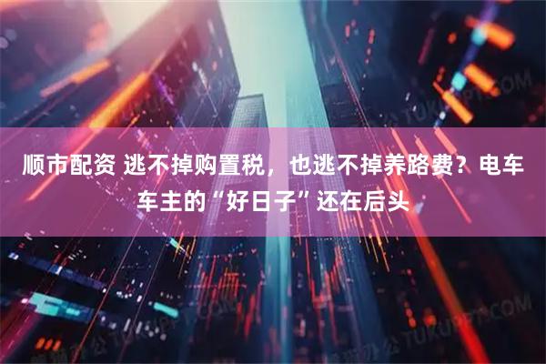 顺市配资 逃不掉购置税，也逃不掉养路费？电车车主的“好日子”还在后头